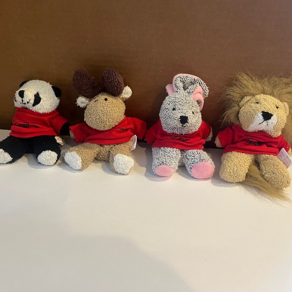 It's All Greek To Me Verizon Wireless Beanbag Stuffed Animals, set of 4
